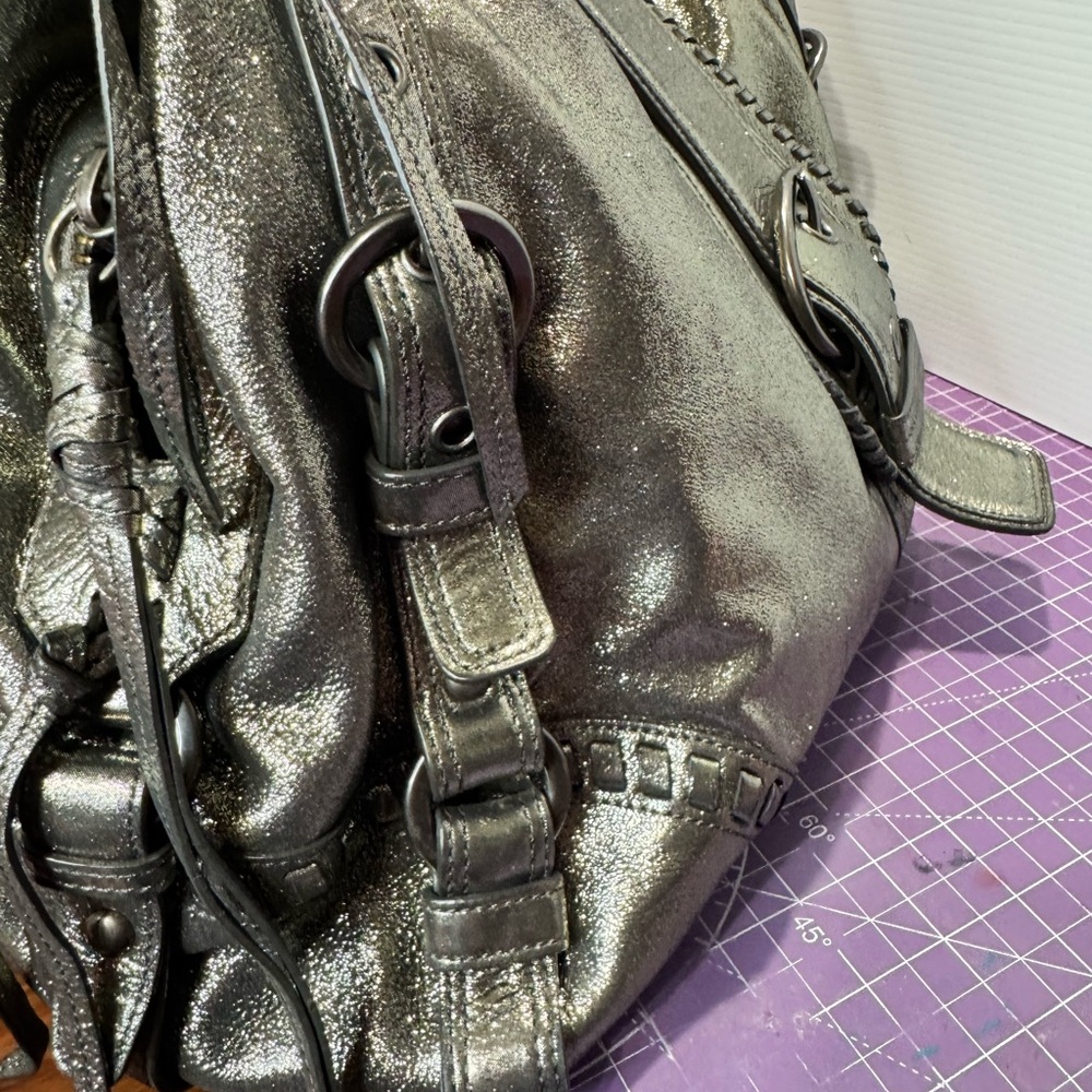 Rare Coach Metallic Leather Annie Bag - Picture 3 of 15